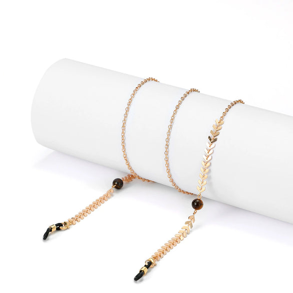 Jewelry Copper Geometric Glasses Chain Hanging Neck Antidrop Glasses Rope Accessories