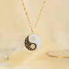 Jewelry Copper Geometric Medieval Style Pendant Necklace Electroplating