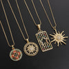 Jewelry Copper Geometric Micro Inlaid Zircon Gold Plated Hiphop Necklace