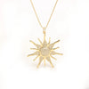 Jewelry Copper Geometric Micro Inlaid Zircon Gold Plated Hiphop Necklace