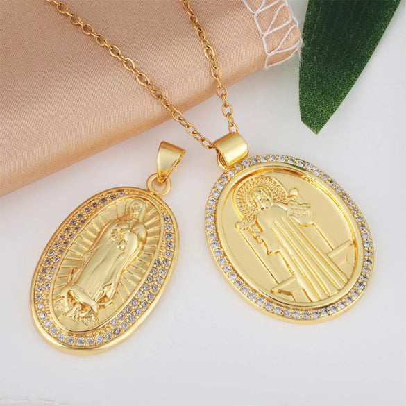 Jewelry Copper Geometric Microinlaid Zircon Electroplated Fashion Lip Chain