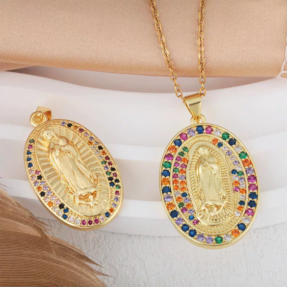 Jewelry Copper Geometric Microinlaid Zircon Electroplated Fashion Lip Chain