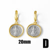 Jewelry Copper Geometric Pattern Goldplated Pendant Earrings