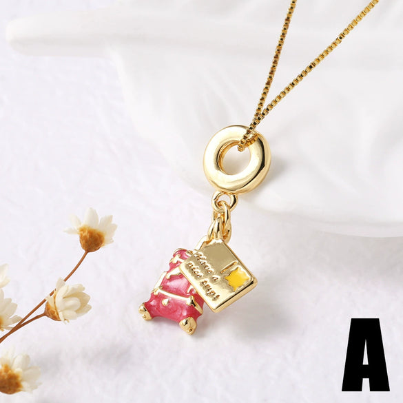 Jewelry Copper Geometric Pendant Necklace Electroplating