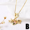 Jewelry Copper Geometric Pendant Necklace Electroplating