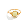 Jewelry Copper Geometric Pure Handmade Women's Luminous Ring