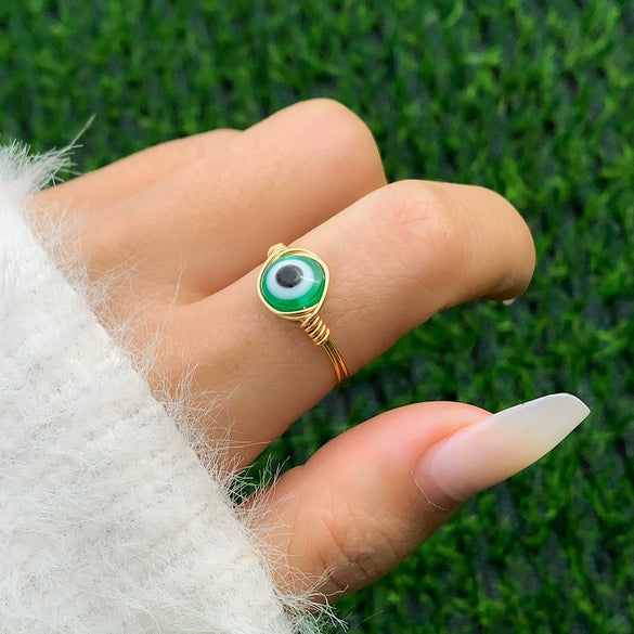 Jewelry Copper Geometric Pure Handmade Women's Luminous Ring