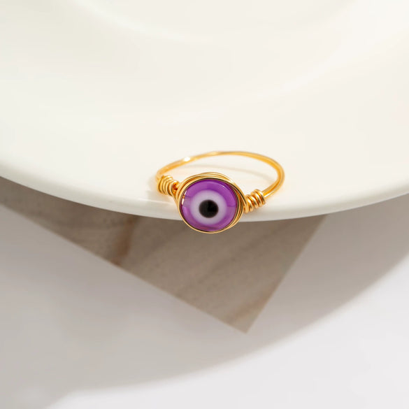 Jewelry Copper Geometric Pure Handmade Women's Luminous Ring