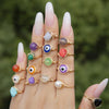 Jewelry Copper Geometric Pure Handmade Women's Luminous Ring