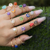 Jewelry Copper Geometric Pure Handmade Women's Luminous Ring
