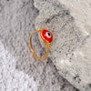 Jewelry Copper Geometric Pure Handmade Women's Luminous Ring