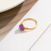 Jewelry Copper Geometric Pure Handmade Women's Luminous Ring