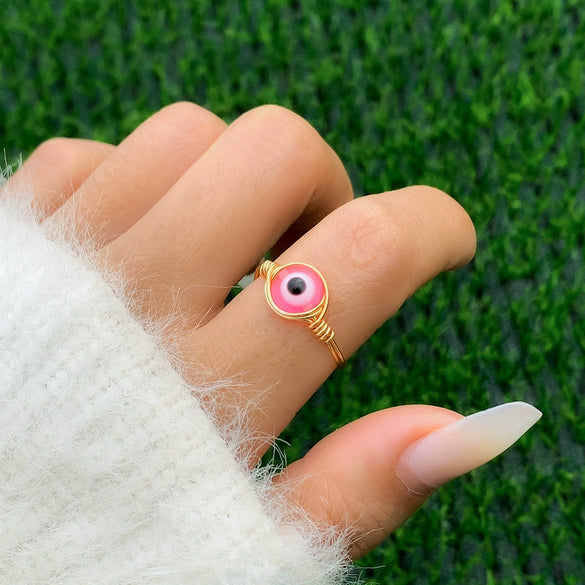 Jewelry Copper Geometric Pure Handmade Women's Luminous Ring