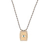 Jewelry Copper Geometric Retro Style Tarot Pendant Long Necklace Set With Diamonds Mixed Gemstone