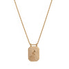Jewelry Copper Geometric Retro Style Tarot Pendant Long Necklace Set With Diamonds Mixed Gemstone