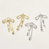 Jewelry Copper Geometric Ribbon Bow Pendant Electroplated Handmade Accessories