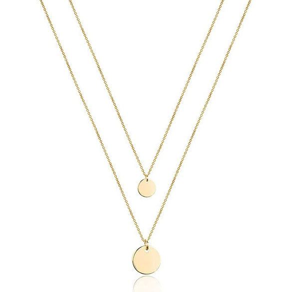 Jewelry Copper Geometric Round Cross Pieces Eye Single Double Triple Layer Multi Style Elegant Fashion Medieval Neck Chain