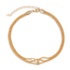 Jewelry Copper Geometric Sparkling Multi Layer Clavicle Necklace For Women Electroplated