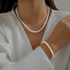 Jewelry Copper Geometric Sparkling Multi Layer Clavicle Necklace For Women Electroplated