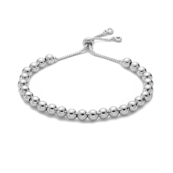 Jewelry Copper Geometric Vintage Bead Pull Adjustable Bracelet Electroplating