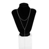 Jewelry Copper Geometric Yshaped Pendant Necklace Simple Electroplating