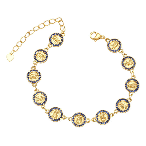 Jewelry Copper Geometric Zircon Stitching Bracelet For Women