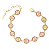 Jewelry Copper Geometric Zircon Stitching Bracelet For Women