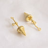 Jewelry Copper Gold Piao Bell Baroque Pendant Electroplating Handmade Pearl Accessories