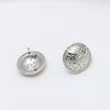 Jewelry Copper Gold Plated Inlaid Zirconium Rabbit Round Shield Badge Accessories Handmade Minimalist Electroplating