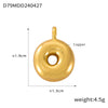 Jewelry Copper Goldplated English Letter Pendant With Geometric Pattern And Simple Style