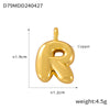 Jewelry Copper Goldplated English Letter Pendant With Geometric Pattern And Simple Style
