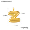 Jewelry Copper Goldplated English Letter Pendant With Geometric Pattern And Simple Style