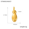 Jewelry Copper Goldplated English Letter Pendant With Geometric Pattern And Simple Style