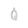 Jewelry Copper Goldplated English Letter Vertical Ring Pendant Accessories