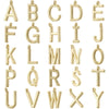 Jewelry Copper Goldplated English Letter Vertical Ring Pendant Accessories