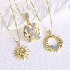 Jewelry Copper Heart Pendant Necklace With Electroplating And Regular Chain