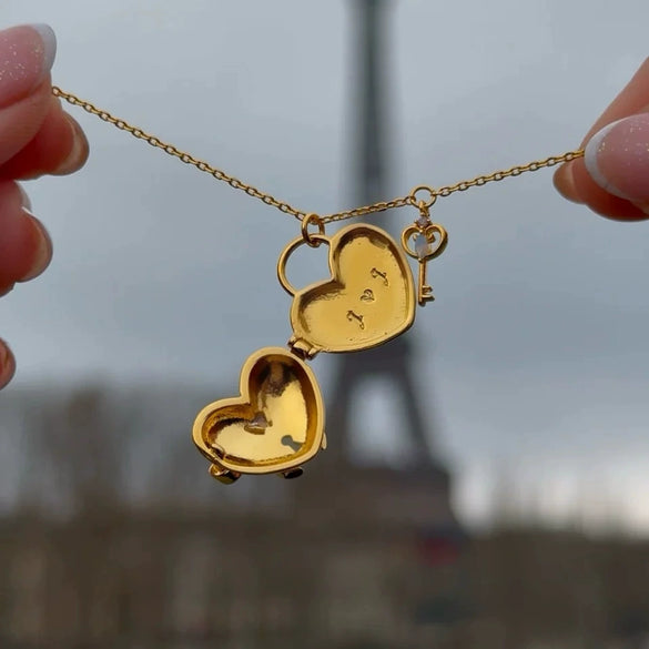 Jewelry Copper Heart Shape Electroplating Bow Fairy Love Necklace For Women