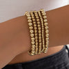 Jewelry Copper Heart Shape Geometric Style Electroplating Women's Bracelet