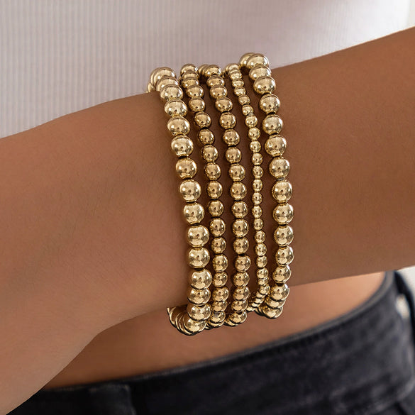 Jewelry Copper Heart Shape Geometric Style Electroplating Women's Bracelet