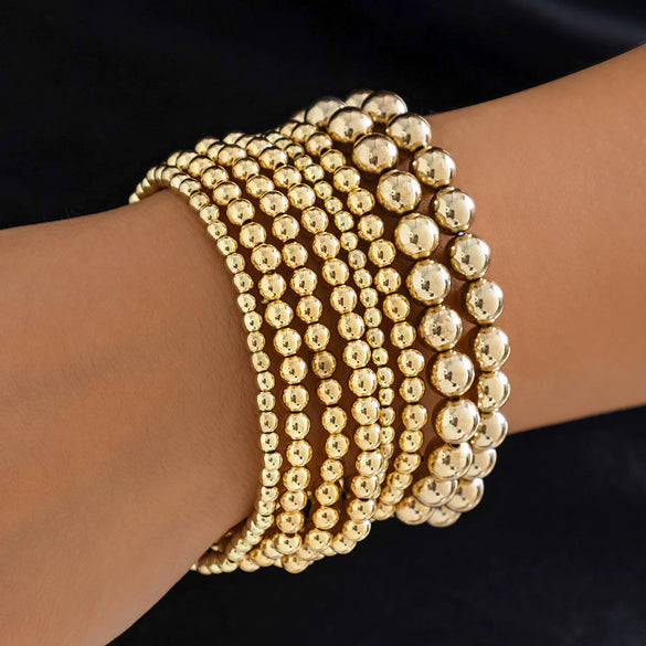 Jewelry Copper Heart Shape Geometric Style Electroplating Women's Bracelet