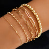 Jewelry Copper Heart Shape Geometric Style Electroplating Women's Bracelet