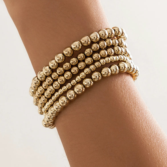 Jewelry Copper Heart Shape Geometric Style Electroplating Women's Bracelet