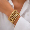 Jewelry Copper Heart Shape Geometric Style Electroplating Women's Bracelet
