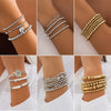 Jewelry Copper Heart Shape Geometric Style Electroplating Women's Bracelet