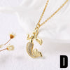 Jewelry Copper Heart Tree Of Life Mermaid Pendant Necklace With Electroplating And Geometric Pattern