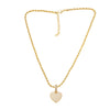 Jewelry Copper Heartshaped Pendant Necklace Electroplating
