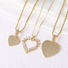 Jewelry Copper Heartshaped Pendant Necklace Electroplating