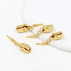 Jewelry Copper Ingot Buckle Electroplating Pearl Stick Buckle Necklace Bracelet Clip Diy Manual Connection Accessories