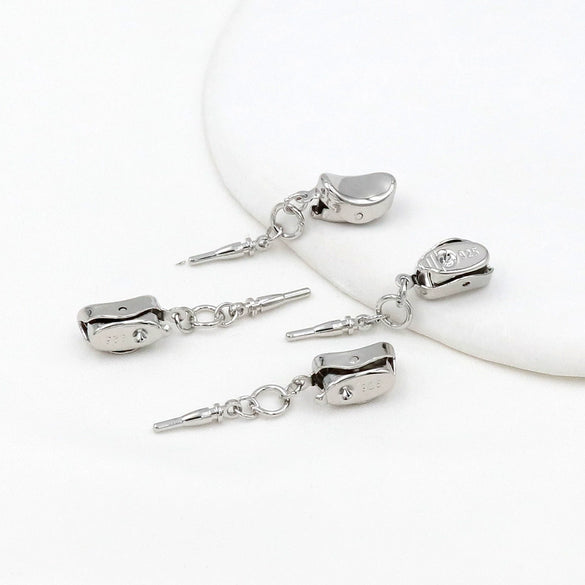 Jewelry Copper Ingot Buckle Electroplating Pearl Stick Buckle Necklace Bracelet Clip Diy Manual Connection Accessories