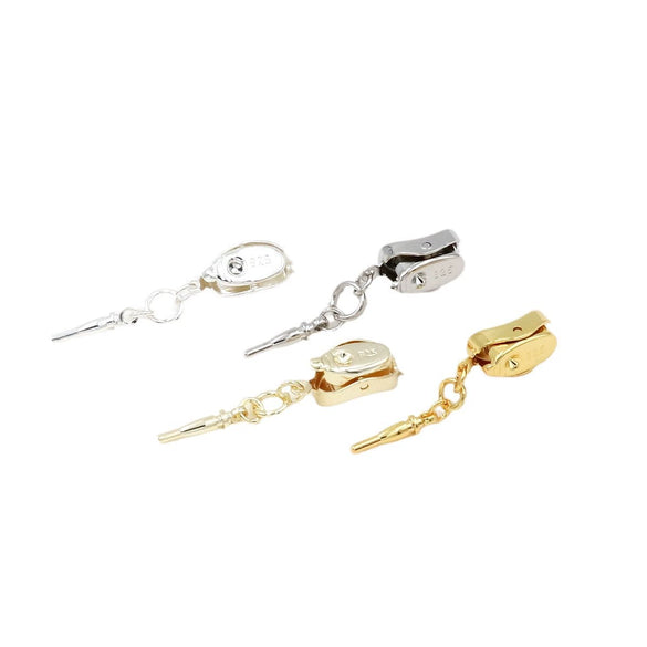 Jewelry Copper Ingot Buckle Electroplating Pearl Stick Buckle Necklace Bracelet Clip Diy Manual Connection Accessories